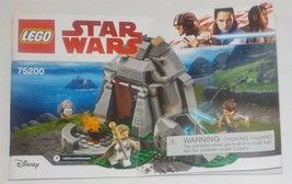 LEGO Star Wars Ahch-To Island Training Set 75200 Instruction Manual Only LBX1 - £5.44 GBP