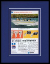 1967 Chrysler Outboard Boats Framed 11x14 ORIGINAL Vintage Advertisement - $44.54