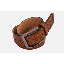 The Vatra Brown Woven Leather Belt image 5