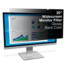 3M Privacy Filter for 20&quot; Widescreen Monitor (PF200W9B), Blackout - $49.56
