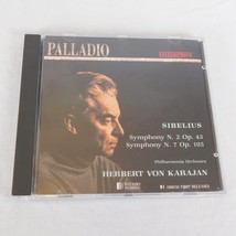 Jean Sibelius Symphony 2 &amp; 7 Herbert von Karajan Philharmonia Orchestra CD 1993 - £6.16 GBP