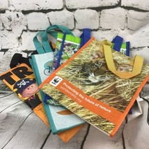 Kids Mini Totes Book Bags Trick Or Treat Sacks Lot Of 4 Animal Themed Peanuts - £9.55 GBP