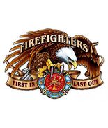 Firefighters (laser cut metal sign) 22" by 16" - $69.95
