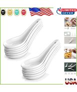 Versatile 12-Piece Ceramic Dessert and Soup Spoon Set – Great for Entert... - $44.74 CAD