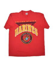 Vintage United States Marines Graphic T Shirt Mens XL Red USMC Made in USA - £22.43 GBP