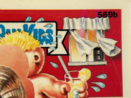 1988 Topps OS14 Garbage Pail Kids 569b Electric Fanny Card Pink Window Error - £36.80 GBP