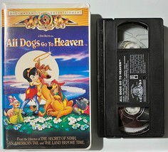 All Dogs Go to Heaven 1989 Animated Film VHS Video Tape Don Bluth Tested - $2.95