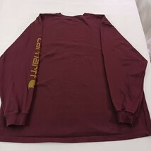 Carhartt K231 PRT Loose Fit Men's Red Cotton Long Sleeve Graphic T-Shirt Sz 2XL image 2