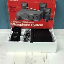 Vtg Realistic 3-Channel FM Wireless Microphone System 32-1228 Three Micr... - £36.94 GBP