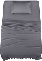 Utopia Bedding Twin Bed Sheets Set - 3 Piece Bedding - Brushed, Twin, Grey - $29.94