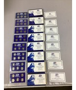 Lot of 8 US Mint 50 State Quarter Proof Sets 1999, 2001, 2003, 2005-2006 - $135.33 CAD
