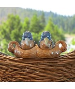 Vtg Porcelain Lusterware Birds Swan Base Hand Paint Japan Salt &amp; Pepper ... - €17,35 EUR