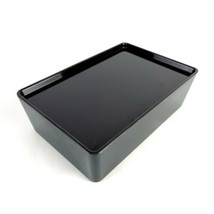 Ikea KUGGIS Transparent Black Storage Box with Lid 7 x 10 1/4 x 3 1/4" Container - $25.64