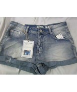 NWT Indigo Rein Juniors High Rise Short Cuffed Destruction Size 3 Org $3... - €8,26 EUR