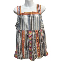 Savanna Jane  T11756 Cotton Embroidered Sleeveless Top Size Large New NWT - $23.76