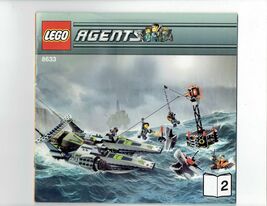 LEGO Agents 8633 #2 nstruction Booklet Manual ONLY - $9.85