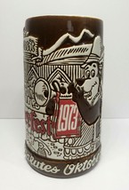 Vintage 1973 Ceramarte Dark Brown Hamm&#39;s Salutes Oktoberfest Ceramic Ste... - £15.89 GBP