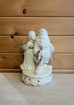 Vintage Christmas Santa Claus Mrs Claus Ceramic Figurine 9&quot; - £20.25 GBP