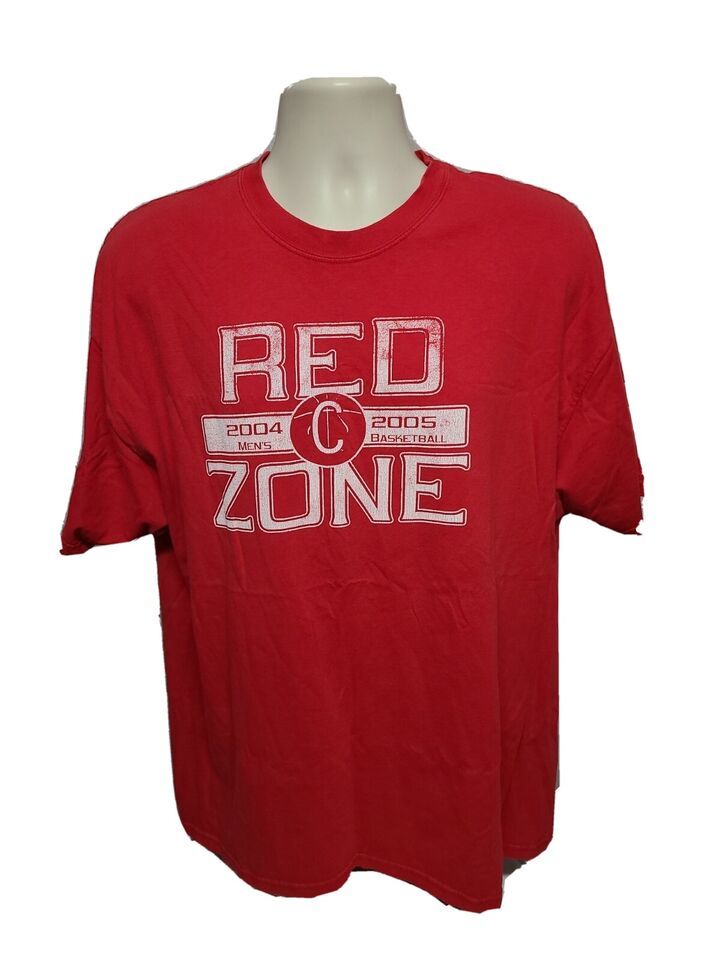 Primary image for 2004 Cornell University Red Zone Mens Basketball Adult Red XL TShirt