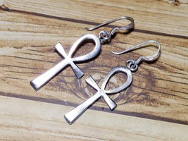 Ankh Earrings, Magic Protection, Haunted Earrings, Sterling 925  Anubis ... - £125.03 GBP