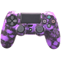 For PS4 Controller Silicone Grip Purple Skulls Non Slip Case Cover - $146.52 MXN