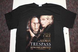 Trespass - Movie BLU-RAY &amp; Dvd Release Promo T-Shirt - Size Medium - Cage Kidman - £7.85 GBP