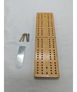 Vintage Milton Bradley Wooden Cribbage Board With Metal Pegs 7 1/2&quot; X 2&quot; - $176.15 MXN