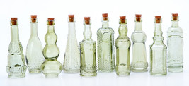 Glass Bottle Assorted Green 5 Inches, 1 Pack of 1Pieces - £13.21 GBP