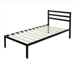 Black Twin Zinus Mia Metal Platform Bed Frame With Headboard, Simple Ass... - $1,900.15 MXN