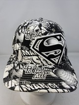 DC Comics Superman All Over Print Baseball Cap Hip Hop Tek Flex One Size L/M - £9.13 GBP