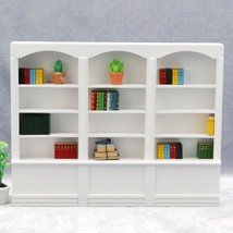 AirAds Dollhouse 1:12 miniatures Display Shelf cabinet bookcase white - £13.06 GBP
