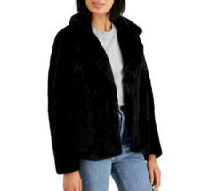 Jou Jou Black Faux Fur Button Jacket Coat - £22.93 GBP