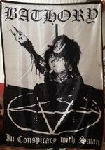 BATHORY In Conspiracy with Satan FLAG CLOTH POSTER BANNER CD Black Metal - £15.98 GBP