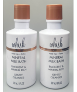 2 Pack Whish Rose Hip + Lotus Mineral Milk Bath (8 Fl Oz Each) NEW - £19.05 GBP