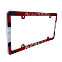 University Of Mississippi State Ole Miss Rebels License Plate Frame New Plastic - £9.11 GBP