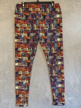 LuLaRoe Tall &amp; Curvy TC Leggings Geometric Multicolor Scribble Dots - £5.42 GBP