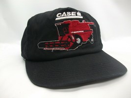 Case Ih Farm Hat Vtg K Products Black Snapback Baseball Cap Made Usa - £36.27 GBP