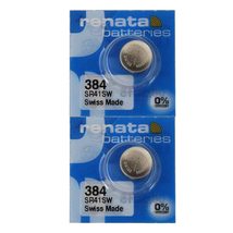 Renata 384 SR41SW Batteries - 1.55V Silver Oxide 384 Watch Battery (10 Count) - £3.95 GBP+
