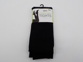 Mixit Fleece Lined Footed Tights Sz M/L Black For 5&#39;5&quot; To 5&#39;11&quot; 125 To 155 Lbs - £7.80 GBP