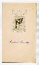 Diner De Premiere Communion French Menu Card Angel Cover 1906 d&#39;Amelie Merlin  - £14.17 GBP