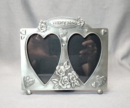 Fetco Then &amp; Now Pewter Double Photo Picture Frame Friends, Couple, Anniversary - £18.69 GBP