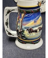 BUDWEISER 2000 Christmas STEIN Beer MUG &quot;Holiday in the Mountains&quot;  - £5.47 GBP