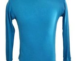Picket and Post Vintage Turtleneck shirt Small Blue Retro Ski Snow Gear ... - $24.99