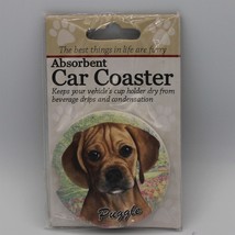 Super Absorbent Car Coaster - Dog - Puggle - $5.44