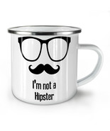 Moustache Hippie NEW Enamel Tea Mug 10 oz | Wellcoda - £20.16 GBP