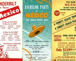 3 Mexico Tour Brochures 1958 Bachelor Party Rail and American Airlines A... - $17.80