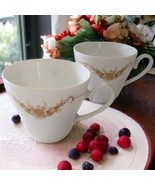 Rosenthal Romance In Major Tea Cups Studio Linie Bone China White Gold G... - £21.01 GBP