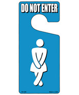 Womens Bathroom Do Not Enter Novelty Metal Door Hanger - $25.74 CAD
