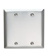 Pass &amp; Seymour Legrand SS23 Smth 302/304SS Wall Plate 2 Gang Blank 20 Units - $1,045.73 MXN