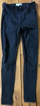 Mango Jane Black Denim High Rise Skinny Slim Jeans Womens 4 26“ x 28“ - $28.70